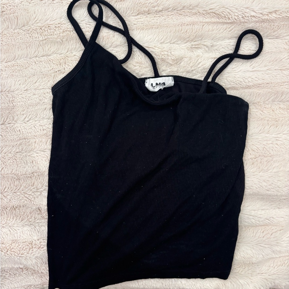 Zara Black Ribbed Camisole